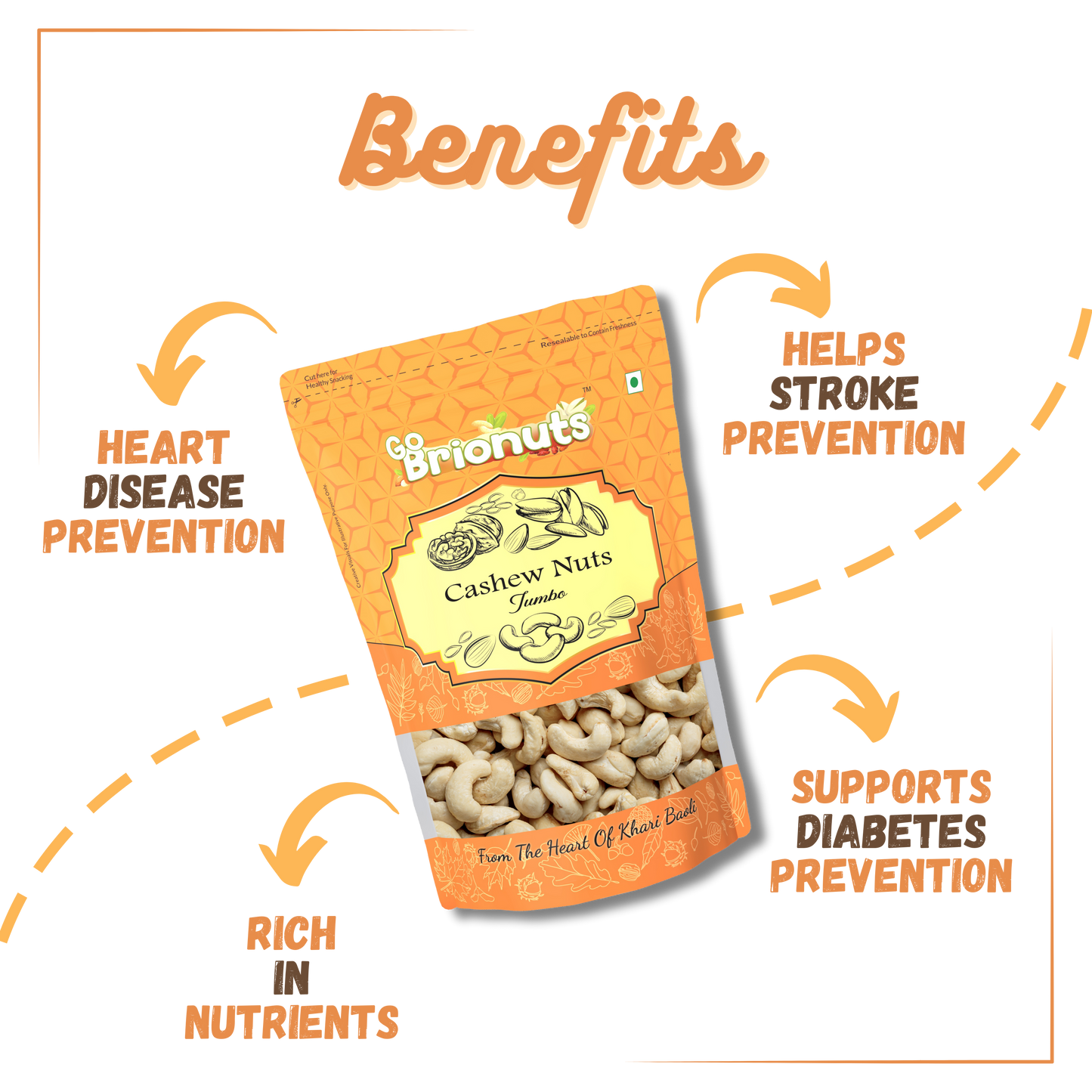 Cashew Nuts Jumbo 250gms