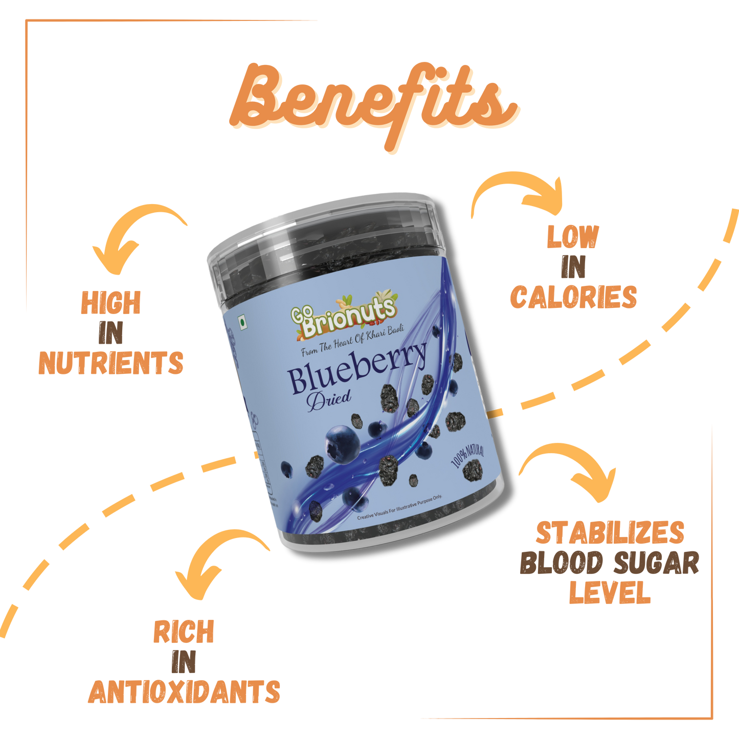 Dried Blueberry 250gms