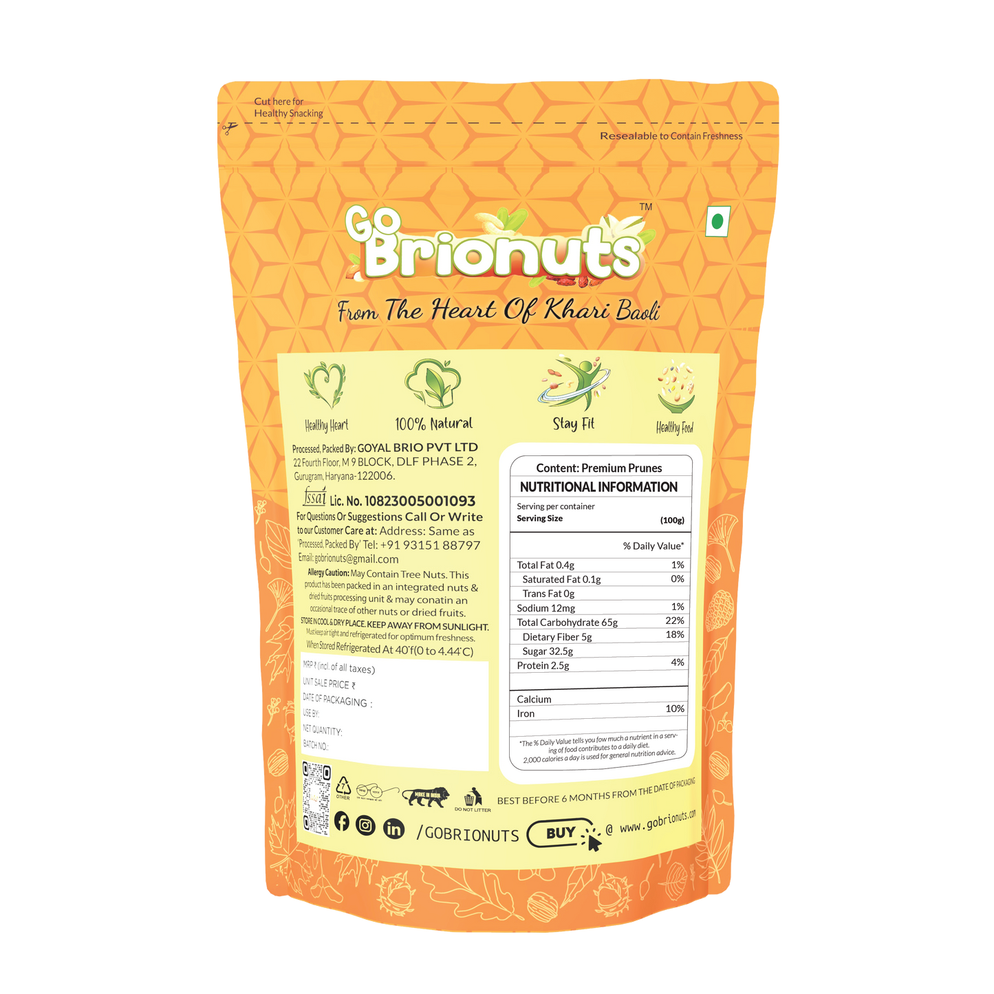 Prunes 250gms