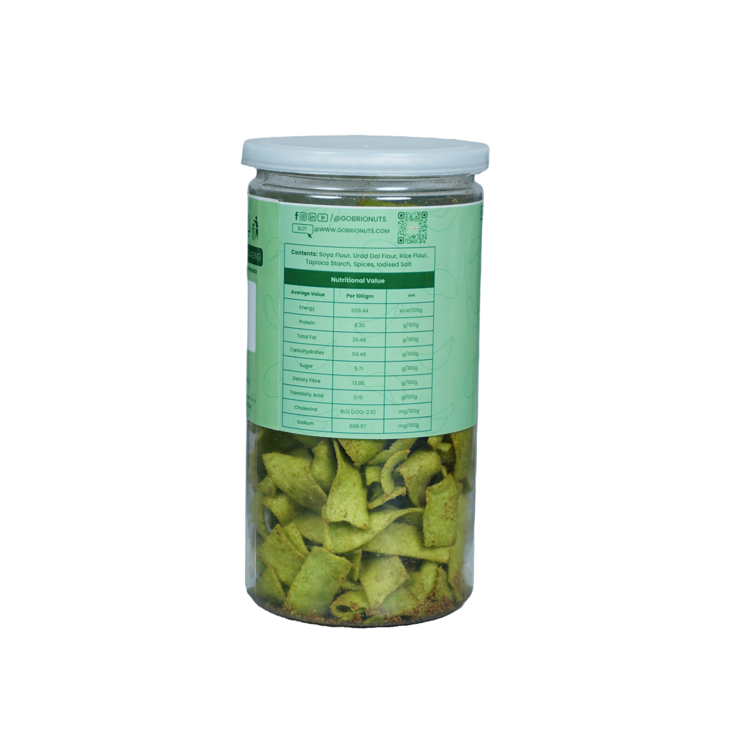 Soya Pudina Chips 150gm (Not Fried, No Palm Oil)