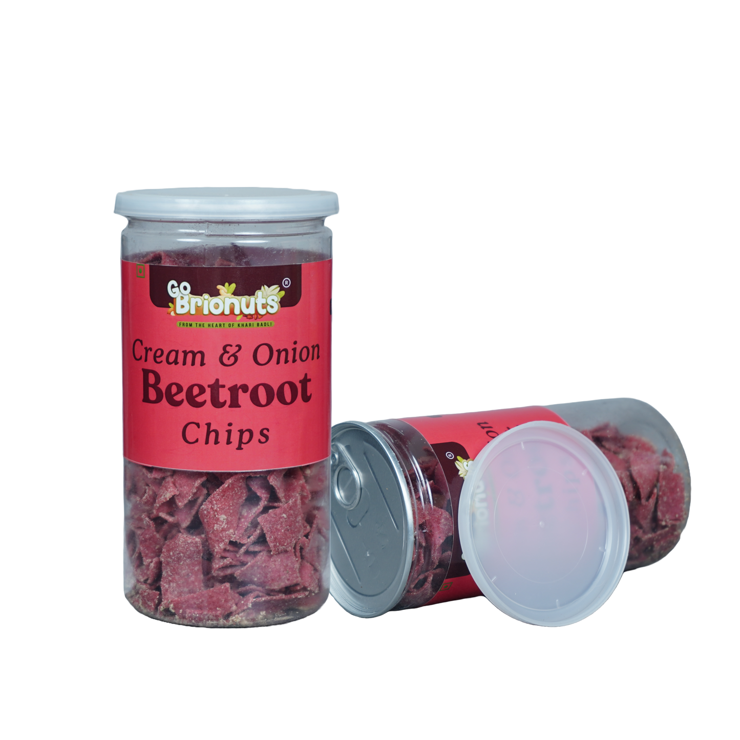 Beetroot Cream & Onion Chips 150gm (Not Fried, No Palm Oil)