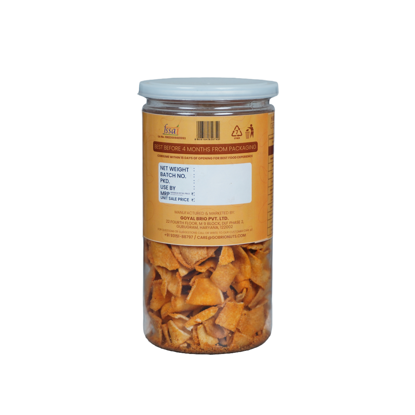 Quinoa Peri Peri Chips 150gm (Not Fried, No Palm Oil)
