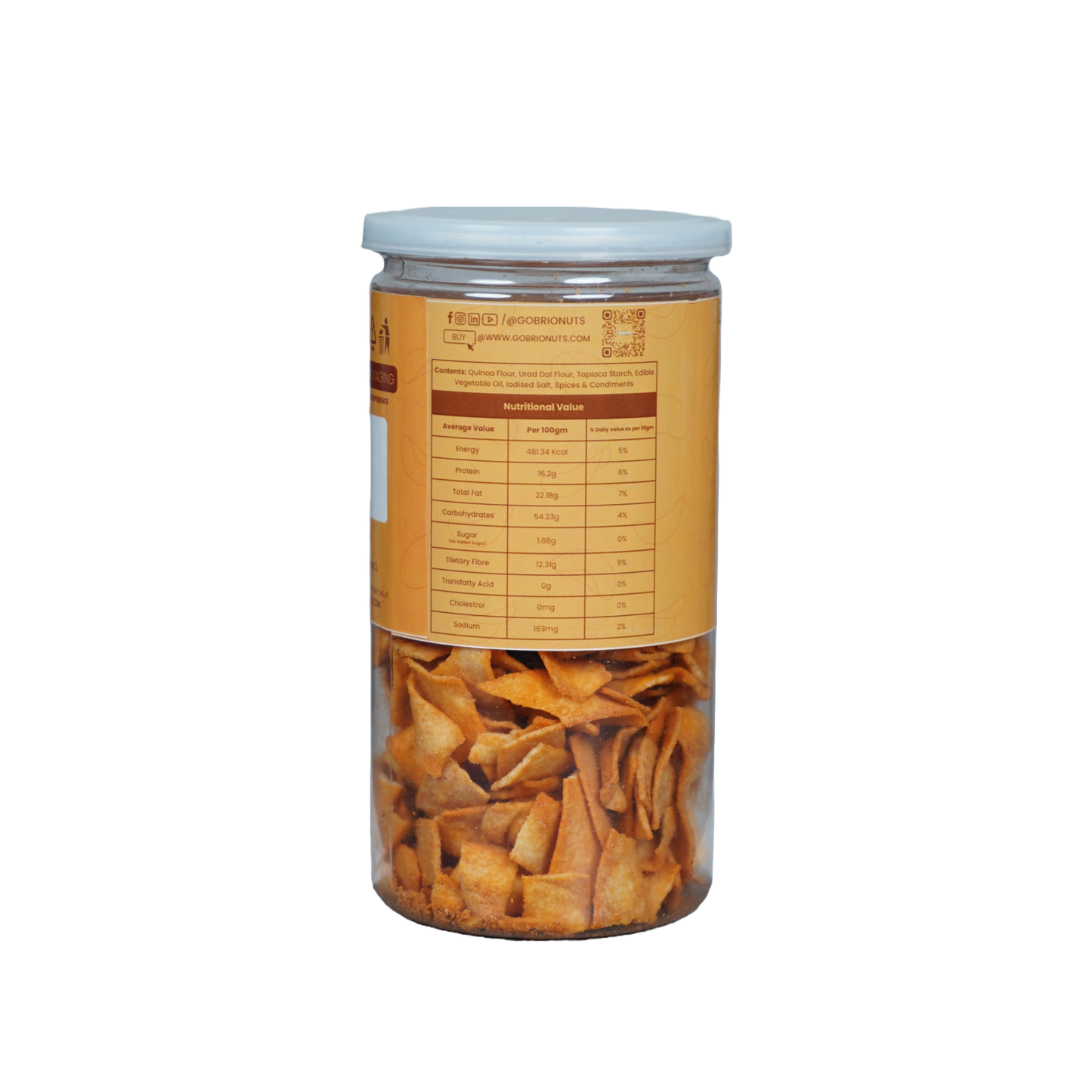 Quinoa Peri Peri Chips 150gm (Not Fried, No Palm Oil)