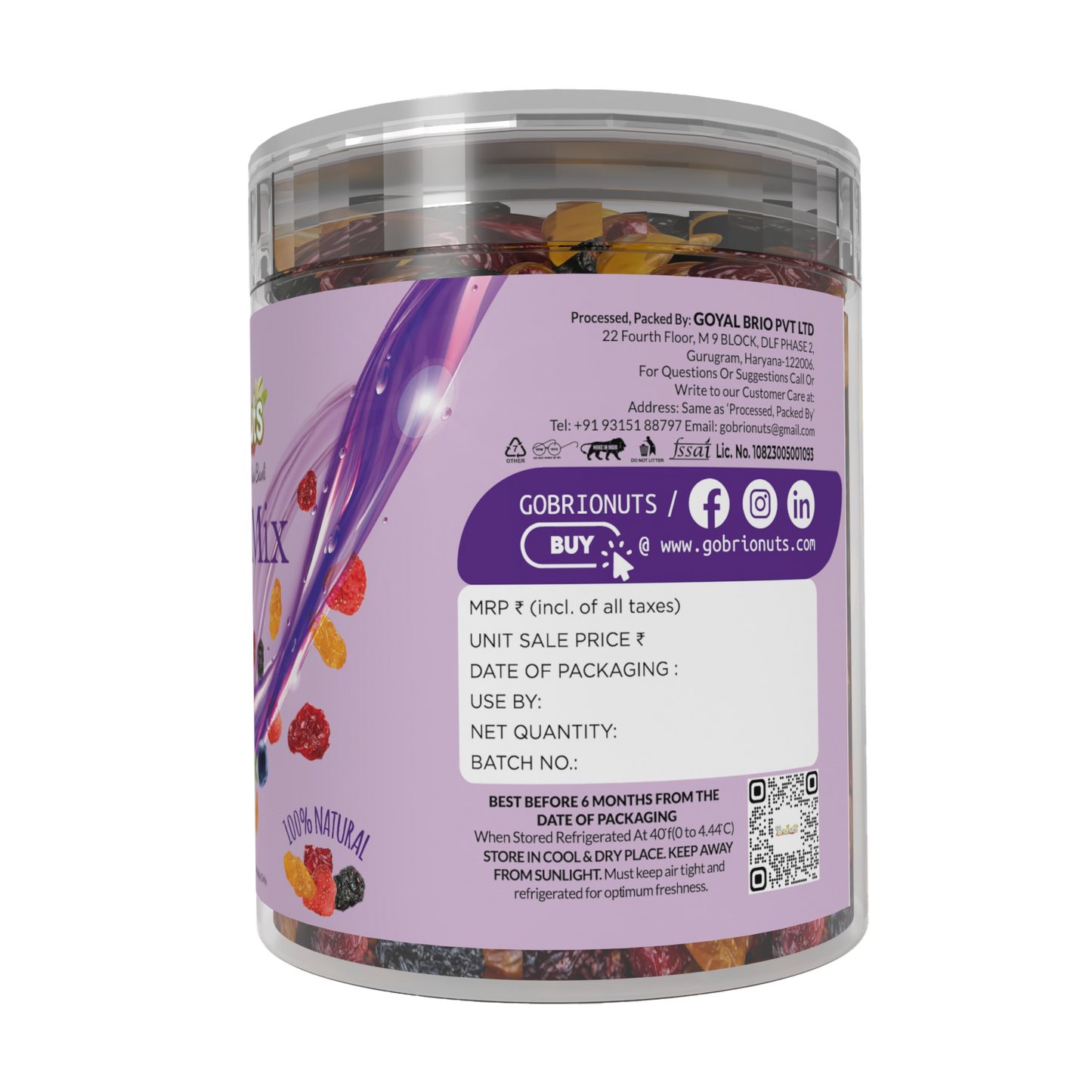 Berry Mixture 250gms