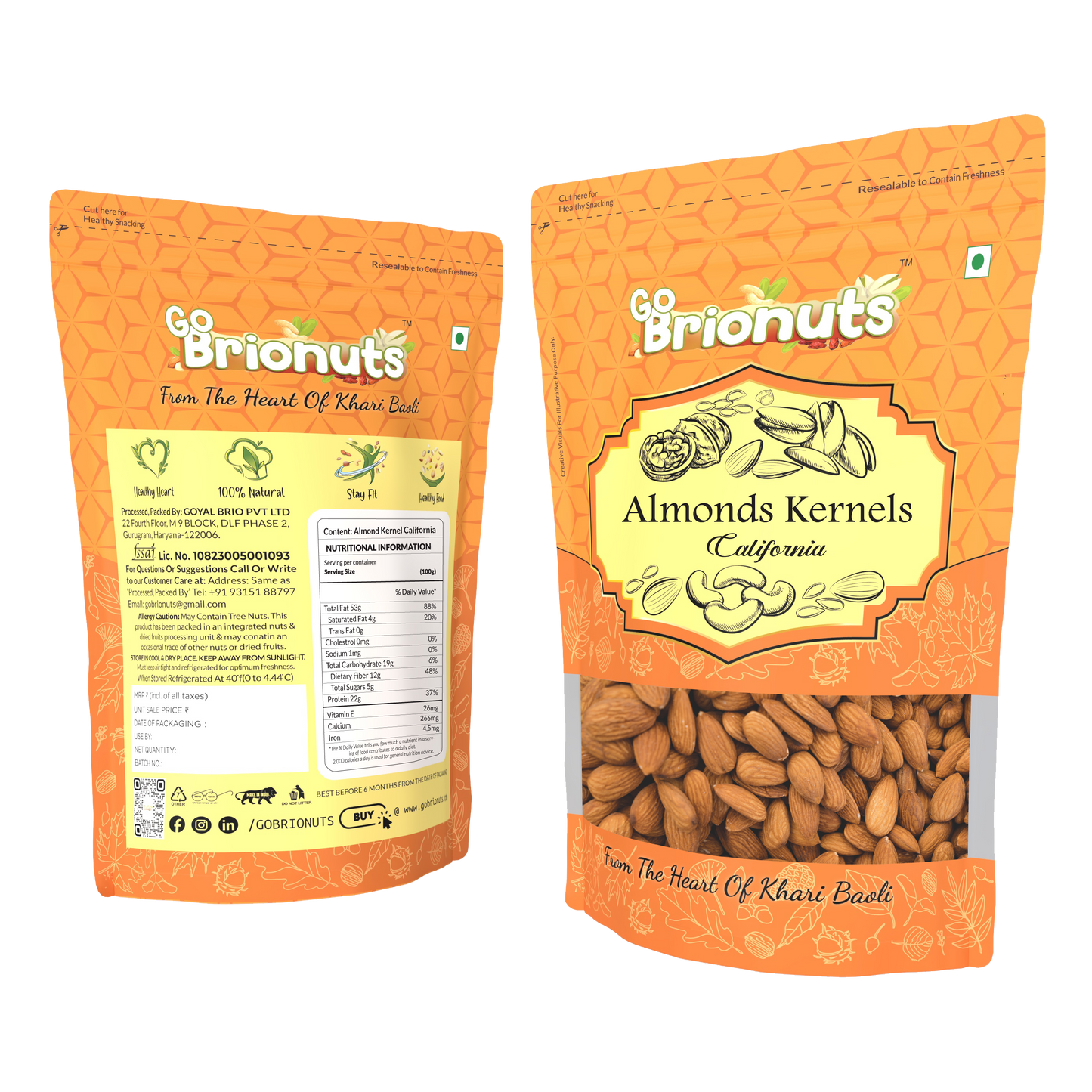 Daily Essentials Combo ( Almonds 250gms + Walnuts 250gms + Cashew Nuts 250gms )