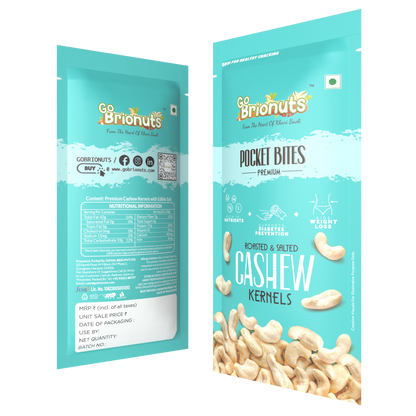 Cashews, Roasted-Salted, Pack of 6- 35gms each (210gms)