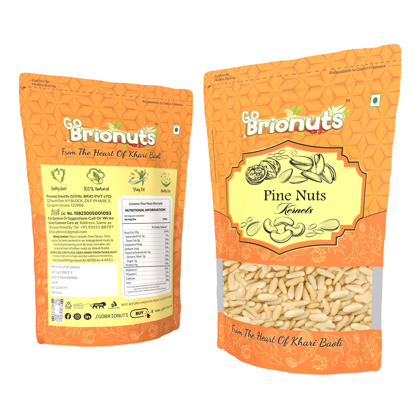 Pine Nuts Kernels 250gms