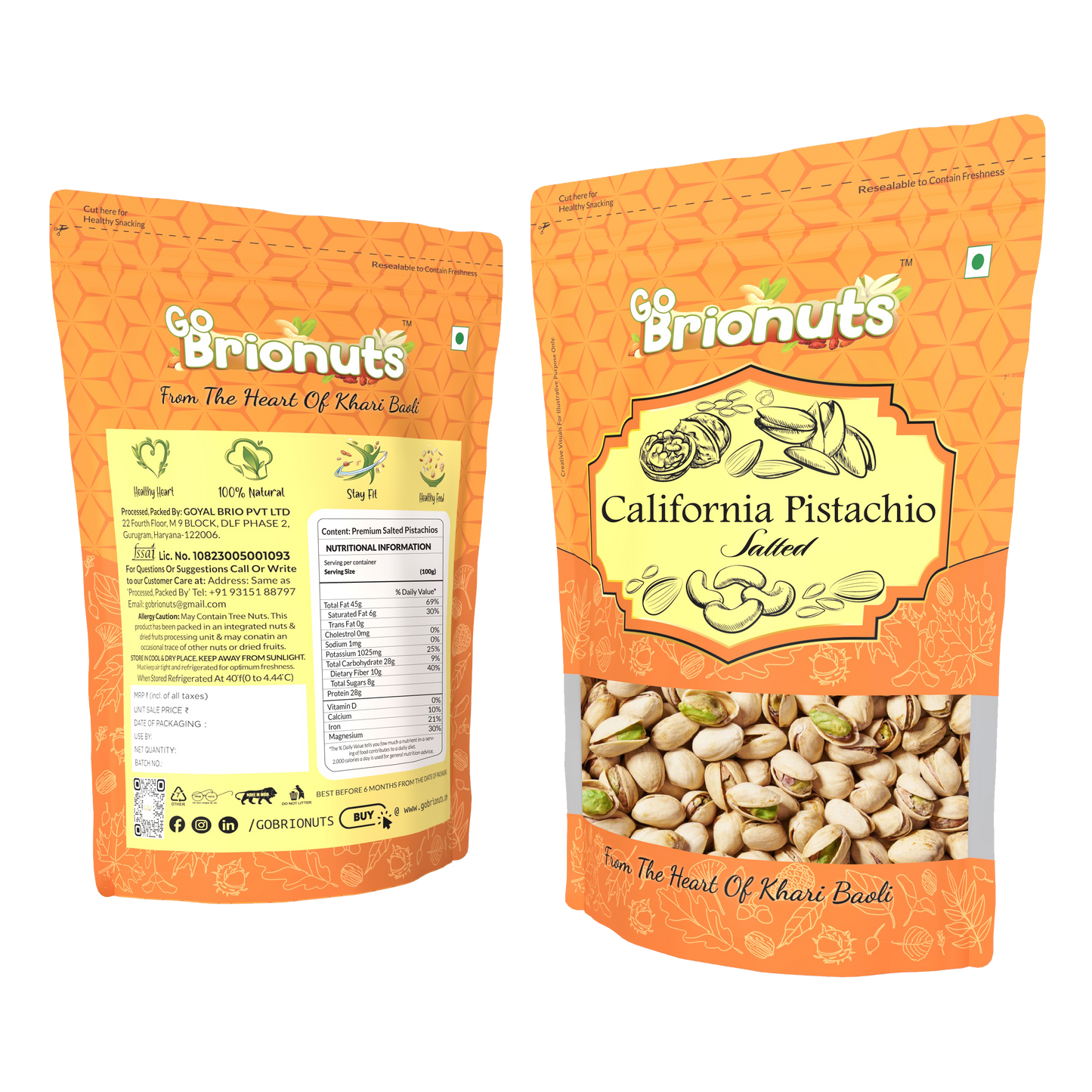 Roasted Combo ( Roasted & Salted Almonds 250gms + Roasted & Salted Cashew Nuts 250gms + Roasted & Salted Pistachio 250gms )