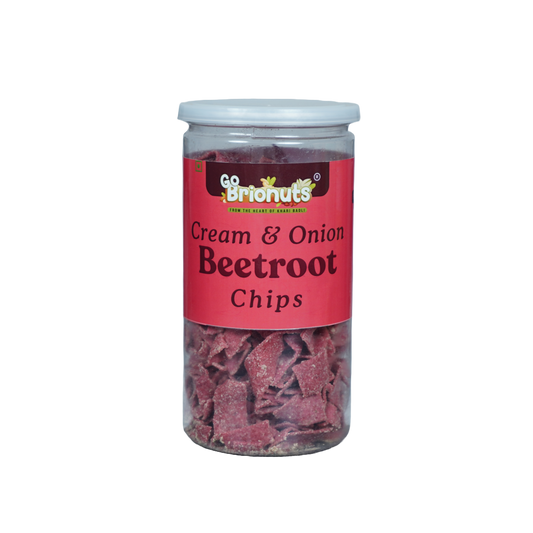 Beetroot Cream & Onion Chips 150gm (Not Fried, No Palm Oil)