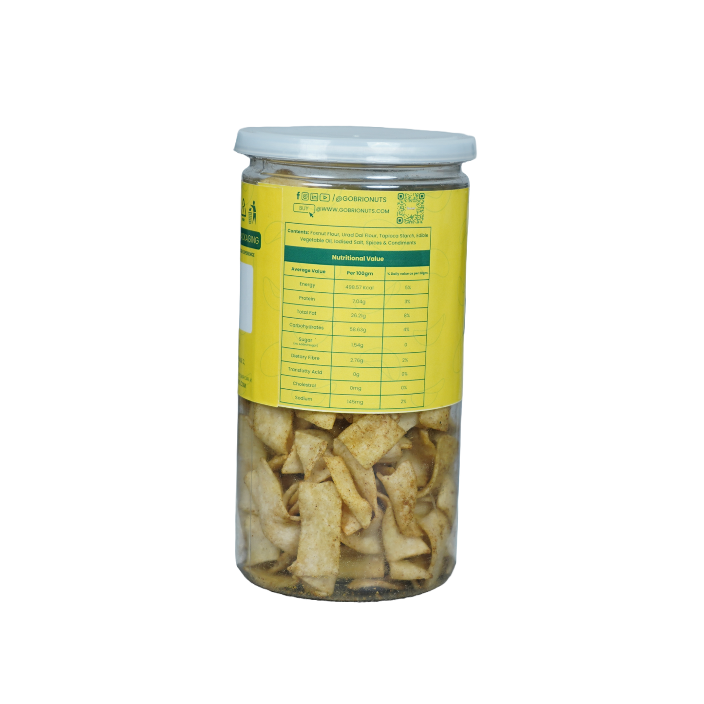 Makhana Pudina Chips 150gm (Not Fried, No Palm Oil)