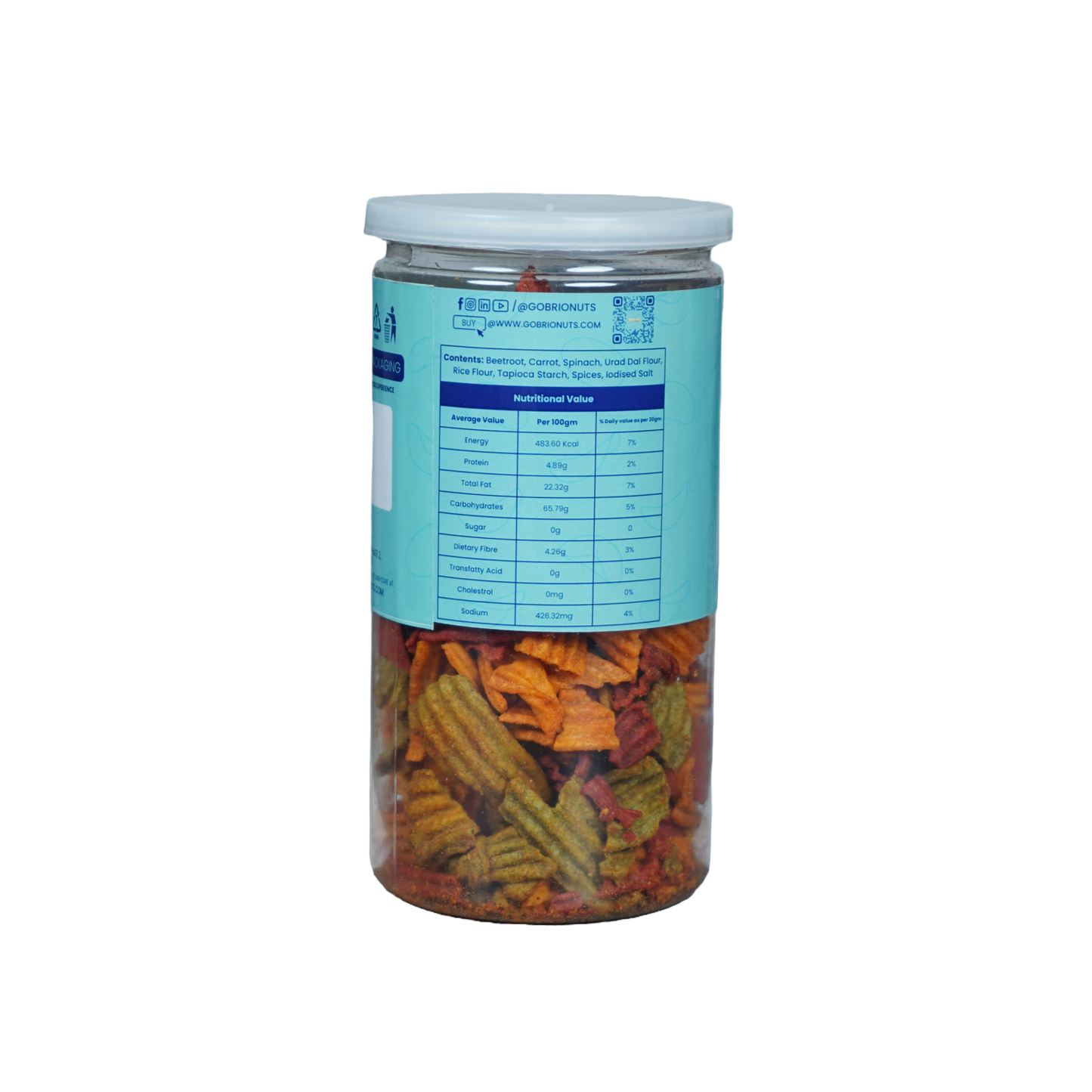 Mix Veg Chips 150gm (Not Fried, No Palm Oil)